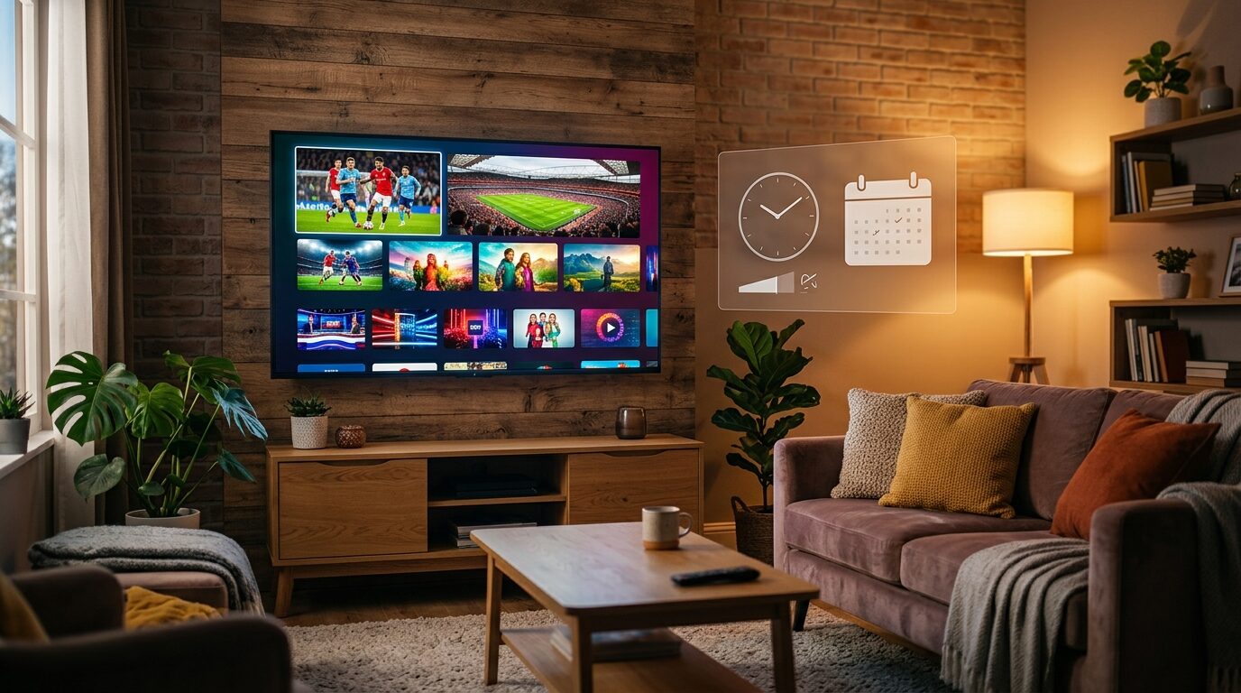 Smart TV 4K com teste IPTV e calendário de poucos dias · Core Play